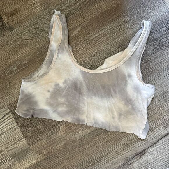 Guess Ruffled Boho Tie Dye Crop Top Size Medium - Picture 3 of 5